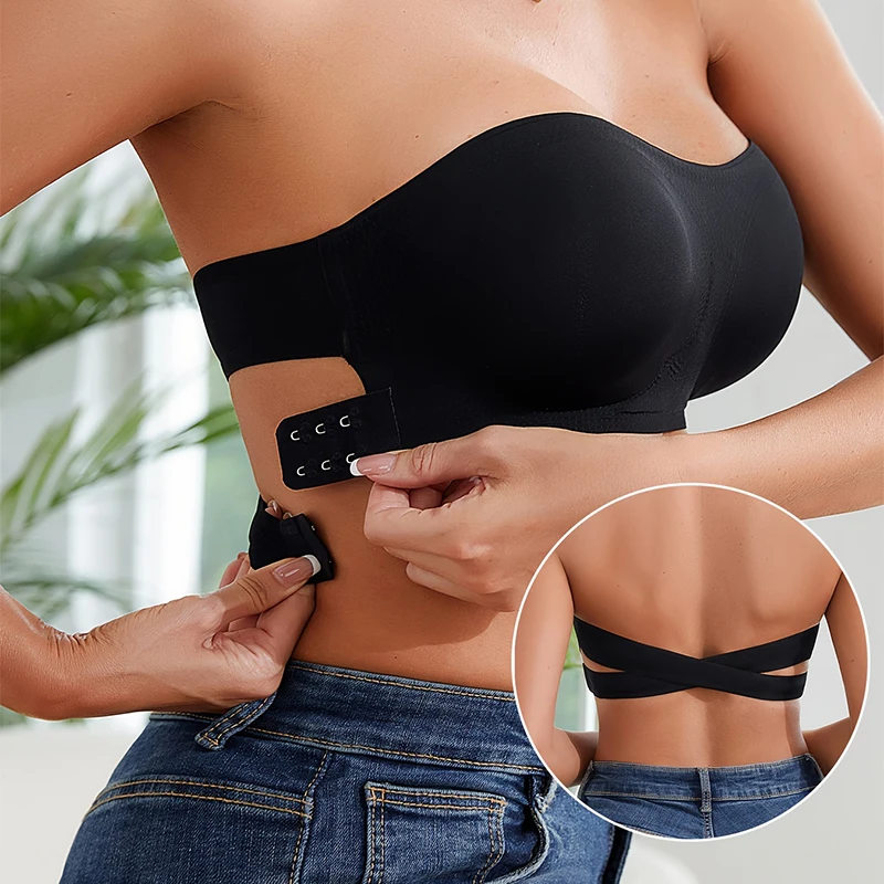 Push Up Bra Padded - Женский сексуальный бюстгальтер без бретелек с