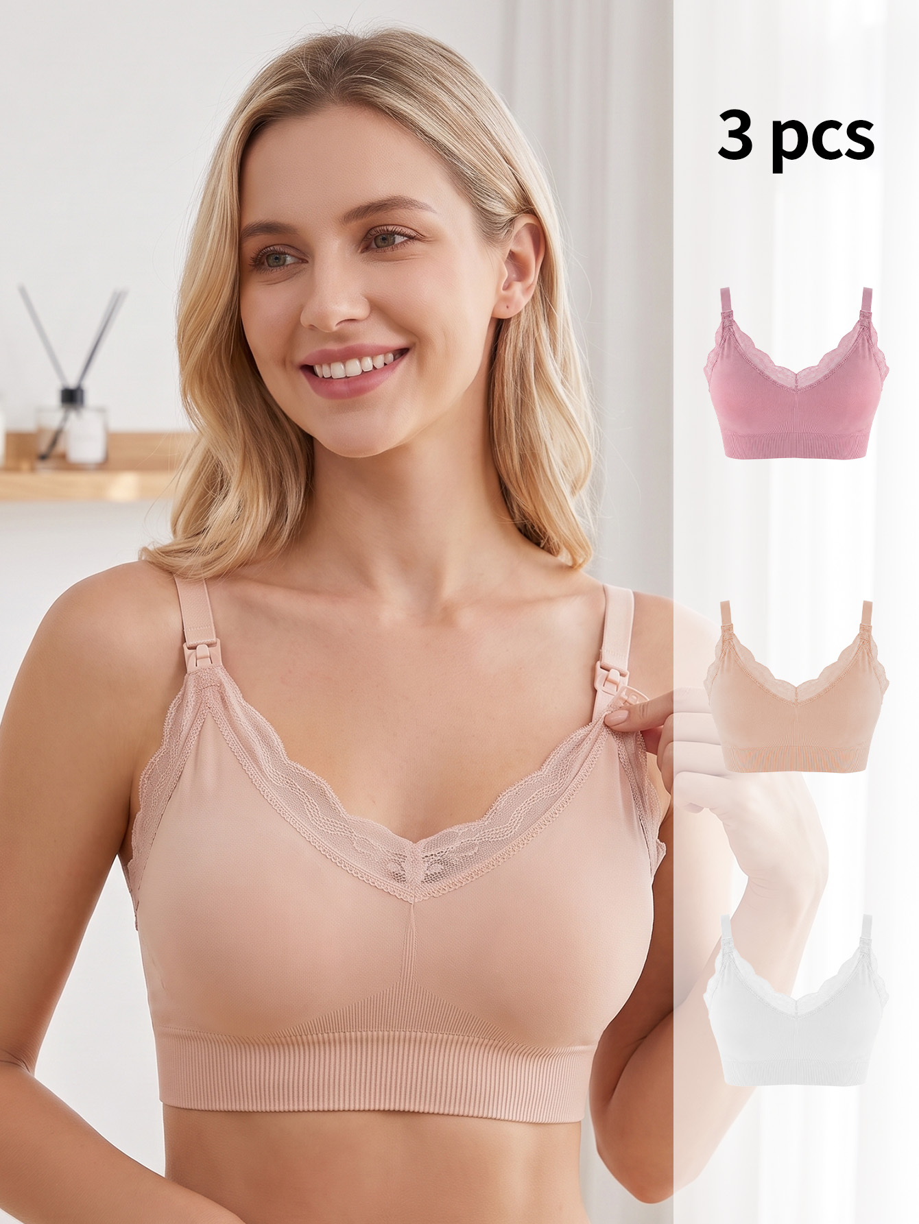 3 штуки бюстгальтеров для корм – обзор и цена Nursing Bra Sleep